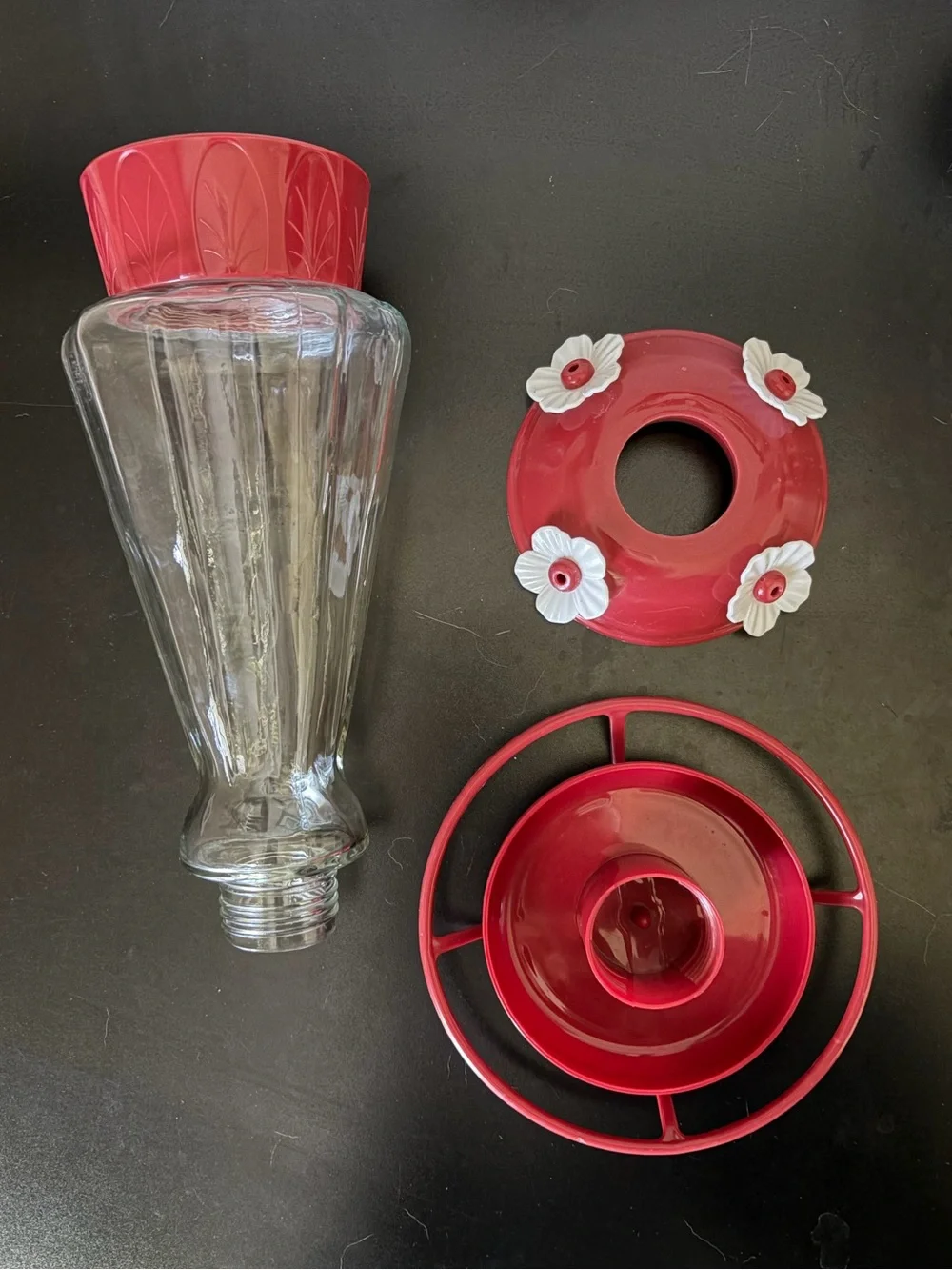 Glass Hummingbird Feeder